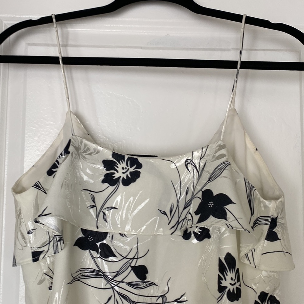 Black & White Alice + Olivia Floral Dress Size S NWT - Picture 6 of 8